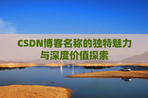 CSDN博客名称的独特魅力与深度价值探索